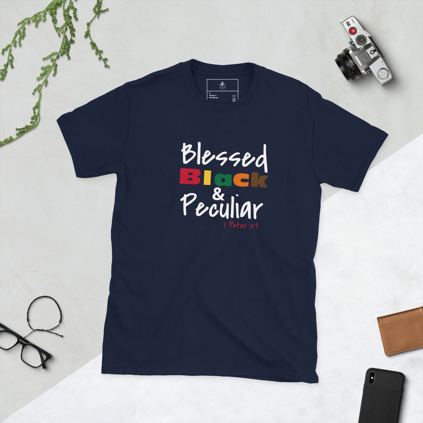 Short-Sleeve Blessed Black & Peculiar Unisex T-Shirt